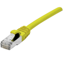 CORDON PATCH RJ45 S/FTP CAT 6a LSOH Snagless jaune 0,15m